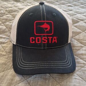 NWT Costa Navy and White Mesh Cap